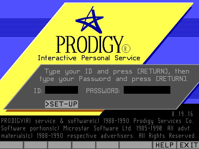 Prodigy Screenshot from 1992