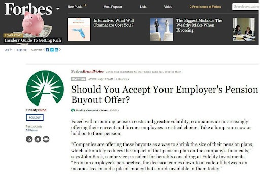 Forbes Native Advertising Example